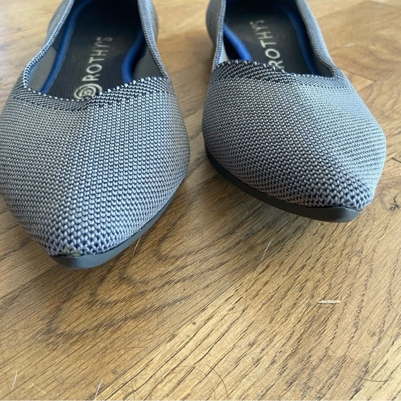 Rothy’s THE POINT flat grey size 9.5 - Picture 7 of 15